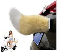 Remote Control Electric Car Tail, Adorable Cat Tail for Car, Rechargeable Plush Animal Moving Tails, Fluffy Wagging Ornament, Universal Fit for Auto Trunk Bumper (B)