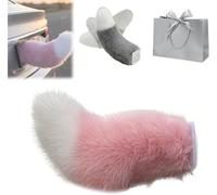 Remote Control Electric Car Tail, Adorable Cat Tail for Car, Rechargeable Plush Animal Moving Tails, USB Rechargeable, Fluffy Wagging Action, Universal Fit for Auto Trunk Bumper Decoration