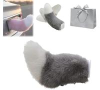 Remote Control Electric Car Tail, Adorable Cat Tail for Car, Rechargeable Plush Animal Moving Tails, USB Rechargeable, Fluffy Wagging Action, Universal Fit for Auto Trunk Bumper Decoration