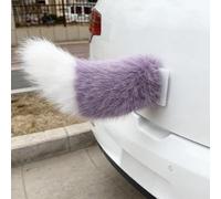 Remote Control Electric Car Tail, Cute Fuzzy Wagging Moving Tail Car Decoration, Rechargeable Removable Animal Tails for Auto Rear Trunk or Window Interior & Exterior Accessory