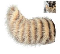 Remote Control Electric Car Tail,Cute Fuzzy Wagging Moving Tail CarDecoration,Rechargeable Moving Tails,Fluffy Plush Animal