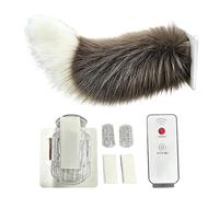 Remote Control Electric Car Tail, Cute Fuzzy Wagging Moving Tail, Rechargeable Plush Animal Moving Tails, For RV Travel Trucks Motorcycle