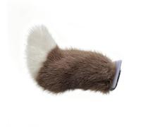 Remote Control Electric Car Tail Plush Wagging Tail for Cars & EVs (Khaki | Ultra Realistic Plush Tail for Cars and Cosplay. Secure trunk attachment. Suitable for Halloween. The cute moving tail fits