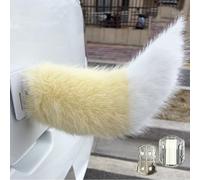 Remote Control Electric Car Tail, Sound Activated Wiggly Plush Cat Tail for Cars, Cosplay,Party Decoration & Themed Events (Color-A)