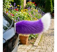 Remote Control Electric Car Tail - USB Rechargeable Wagging Plush Tail | Cute Fuzzy Ornament For Car Bumper, Auto Trunk Charm For Vehicle, Fit For Motorcycle, Scooter, Cosplay Party & Themed Events