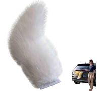 Remote Control Electric Cares Tail, Cute Fuzzy Tail Car Decoration, Rechargeable Plush Animal Moving Tails for Auto Trunk, Self Adhesive Wagging Car Exterior Decor (Set B)