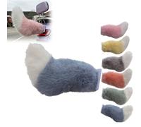 Remote Control Electric Wiggle Car Tail,Cute Fuzzy Wagging Moving Tail for Car Exterior Decoration, Rechargeable Auto Trunk Decoration & Charm Cosplay Accessory (Blue)
