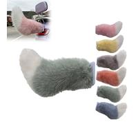 Remote Control Electric Wiggle Car Tail,Cute Fuzzy Wagging Moving Tail for Car Exterior Decoration, Rechargeable Auto Trunk Decoration & Charm Cosplay Accessory (Green)