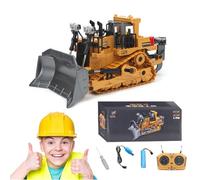Remote Control Excavator, 2.4GHz RC Construction Vehicle with Lights & Sounds, Alloy Material, Ideal for Adults - Complete Control over the Construction Site