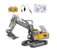 Remote Control Excavator 30x10.5x20cm, Construction Sand Digger Truck Toy, Lights and Sounds, USB Rechargeable, Indoor Outdoor Play Usage