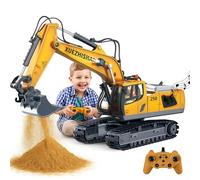 Remote Control Excavator Digger Toy - Engineering Sand Digger Construction Vehicle for Kids, RC Toy Cars