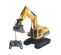 Remote Control Excavator - Rechargeable Construction Truck - Remote Control Construction Toys - for Digging Sand Beach Play for Kids Children Aged 3-8