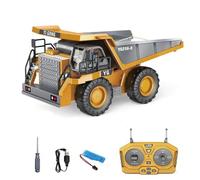 Remote Control Excavator Set, 2.4Ghz Remote Control Construction Vehicles Set with Cool Lights and Sounds, Alloy Material, Big Action (Excavator)