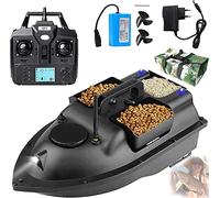 Remote Control Fishing Boat with Bait, Fishing Detector, 2kg Feed Conveyor, 500m Loading, High Speed Remote Control Fishing Boat with GPS and Night Lights, GPS-5200Mah