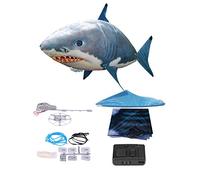 Remote control flying shark, fun inflatable balloon toy for kids RC shark with easy operation for indoor outdoor play birthday parties family entertainment