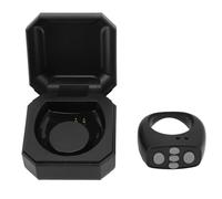 Remote Control for TikTok, Bluetooth Scrolling Ring for Short Video, Electronic Book Page Turner, Portable Electronic Book Page Turner, 200mAh Charging Compartment (Black)