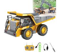 Remote Control Forklift, Mini Rc Construction Vehicles Set, 1:64 Premium Alloy Mini Rc Construction Set - Forklift, Excavator & Dump Truck