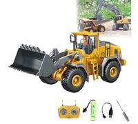 Remote Control Forklift, Mini Rc Construction Vehicles Set, 1:64 Premium Alloy Mini Rc Construction Set - Forklift, Excavator & Dump Truck