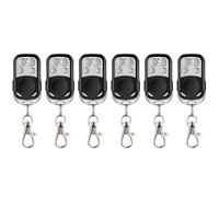 Remote Control Garage, Universal 4 Buttons Garage Door Opener Remote Control 433MHZ Clone Fixed Learning Rolling Code Duplicator(6pcs)