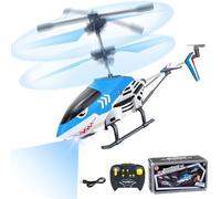 Remote Control Helicopter for Kids, 2.4GHz Rc Helicopter Toy for Ages 8 9 10 12 13 14+, 3.5 Channel, Gyro Stabilizer, Altitude Hold, RC Planes Ideal Festival Gifts Toy for Kids Adults,Shark