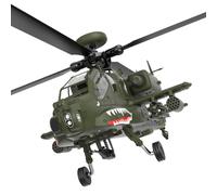 Remote Control Helicopter with Altitude Hold - 2.4G Dual-Prop Gyro Stabilized Military Aircraft for Adults - RTF Version