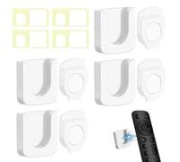 Remote Control Holder Magnetic 4Pcs, No Drill Self-Adhesive Remote Holder Seamless Paste Wall Mounted Controller Holders Universal Wall Organiser for Home Air Conditioner TV RemoteHolder Storage