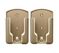 Remote Control Holder, Remote Control Hanger, Wall Mounted Organizer, Self-Adhesive No Drill, ABS Storage for TV AC Stereo, 2 Pack(gold)