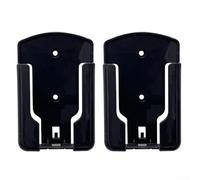 Remote Control Holder, Remote Control Hanger, Wall Mounted Organizer, Self-Adhesive No Drill, ABS Storage for TV AC Stereo, 2 Pack(black)