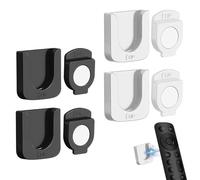 Remote Control Holder Wall Mounted 4Pcs, No Drill Self-Adhesive Organizer Seamless Paste Strong Magnet Controller Holder Universal Wall Organiser for Home Air Conditioner and TV Remote Holder Storage