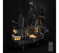 Remote Control Led Light Set Compatible with Lego 10365 Captain Jack Sparrow's Pirate Ship (No Model), Decoration Lighting Set Compatible with Lego Captain Jack Sparrow's Pirate Ship Creative Toys