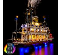 Remote Control Led Light Set Compatible with Lego 21356 River Steamboat (No Model), Led Light Set for River Steamboat 21356 Creative Toys