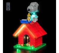 Remote Control Led Light Set Compatible with Lego 21368 Peanuts: Snoopy's Doghouse (No Model), Decoration Lighting Set Compatible with Lego Peanuts: Snoopy's Doghouse Building Blocks