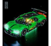 Remote Control Led Light Set Compatible with Lego 42241 Green Bugatti Chiron Pur Sport Hypercar (No Model), Decoration Lighting Set Compatible with Lego Chiron Pur Sport Hypercar Building Blocks
