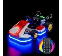 Remote Control Led Light Set Compatible with Lego 72037 Mario Kart - Mario & Standard Kart (No Model), Decoration Lighting Set Compatible with Mario Kart - Mario & Standard Kart Creative Toys