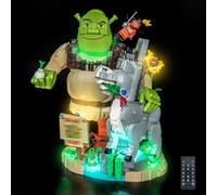 Remote Control Led Light Set Compatible with Lego 72423 Shrek, Donkey & Puss in Boots (No Model), Decoration Lighting Set Compatible with Lego Shrek, Donkey & Puss in Boots Building Blocks