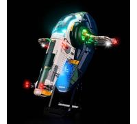 Remote Control Led Light Set Compatible with Lego 75409 Jango Fett's Firespray-Class Starship (No Model), Decoration Lighting Set Compatible with Lego Jango Fett's Firespray-Class Starship