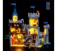 Remote Control Led Light Set Compatible with Lego Medieval Horse Knight Castle 31168 (No Model), Decoration Lighting Set Compatible with Lego 31168 Medieval Horse Knight Castle Creative Toys