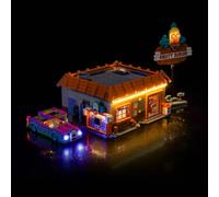 Remote Control Led Light Set Compatible with Lego The Simpsons: Krusty Burger 10352 (No Model), Decoration Lighting Set Compatible with Lego The Simpsons: Krusty Burger Creative Toys