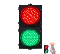 Remote Control LED Traffic Light with Stop and Go Signal - 300mm Diameter Lens - AC 85-265V