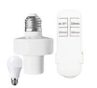 Remote Control Light Bulb Socket,Controller Wall-Mounted with Timer | Light Remote Control Wireless 45FT Range - for Bedroom Indoor Closet Fan Ceiling Home