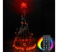 Remote Control Light Kit for Lego Barad-dûr 10333 (No Model), Led Light Set for Lego Barad-dûr Building Blocks Model