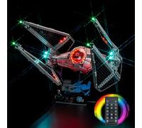 Remote Control Light Kit for Lego TIE Interceptor 75382 (No Model), Led Light Set for Lego TIE Interceptor Creative Toys