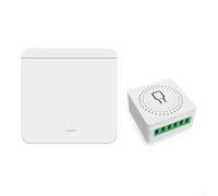 Remote Control Light Switch, Wireless Lights Switch Kit for TUYA Wifi, with Voice Control, for Garage and Garden Home(A)