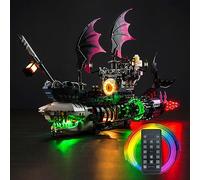 Remote Control Lighting Kit for Lego DREAMZzz Nightmare Shark Ship 71469 (Not Lego), LED Lighting Kit for Lego Nightmare Shark Ship Creative Gift for Boys and Adults