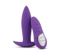 Nu Sensuelle Remote Control Mini Plug Purple - Super Powerful - USB Rechargeable - Waterproof - Purple Mini Plug with Remote Control for Intense Stimulation
