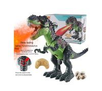 (Remote Control Mist Egg-laying T-Rex-Green66169) Large Dinosaur Toy T-Rex Fire Wing Dragon Simulation Walking Egg-Laying Electric Animal Model Rongkai T-Rex