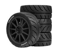 Remote Control Model Rubber Car Supply Beads Lock Wheel Mud Terrain Tire Set Wheel Tires Detachable Fine Car Parts