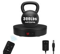 Remote Control Motorized Rotating Display Stand, 220 Lbs Load, 360 Degree, Mute Automatic Rotating Platform for Photography Products, Live Video Show, Angle Speed, Wired, Rotating Stand for Display