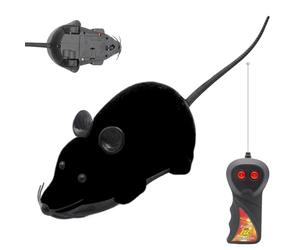 Remote Control Mouse - Cat Toy, Flocked Control Mice, Interactive Toy | Prank Stuff, Pet Supply for Daily Training, Exercise, Travel, Dogs, Home Fa
