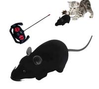 Remote Control Mouse Cat Toy Mouse - Interactive Cat Toys RC Electronic Toy | RC Electronic Mouse Flocking Mouse Toy Interactive Cat Toys | Fun For Cats Pets Moves Like A Real Mice Remote Control Cat Toy